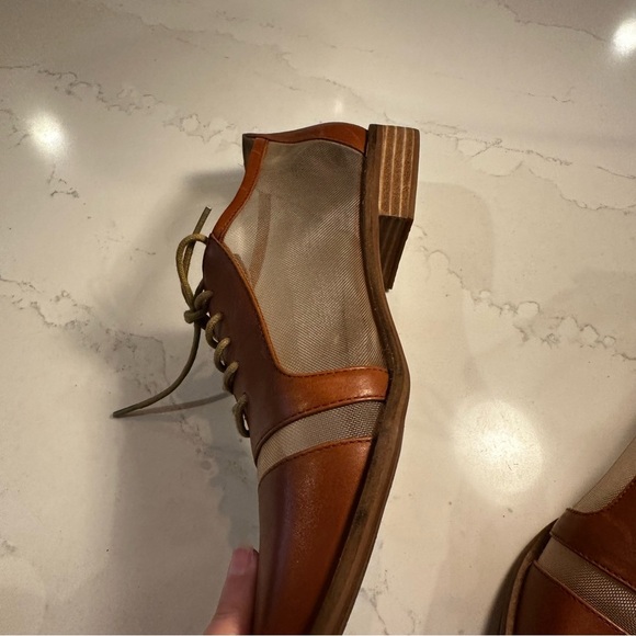 Kelsi Dagger Brown Leather Oxfords - Picture 8 of 9